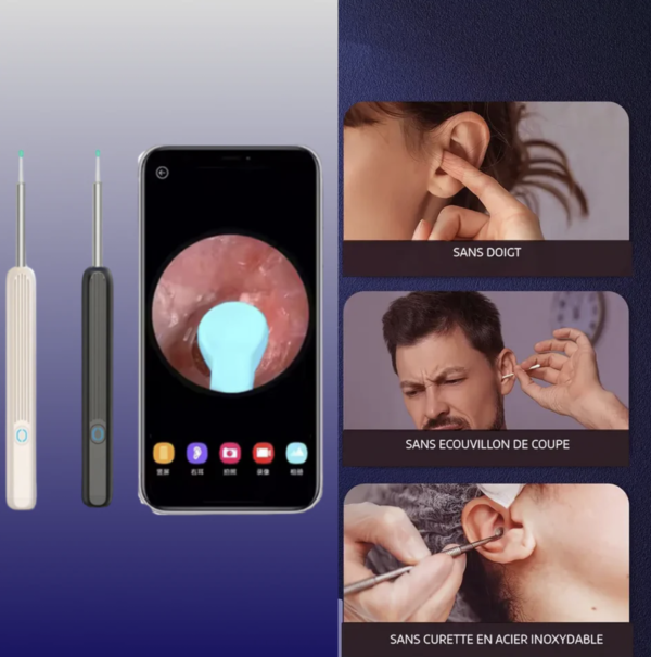 Nettoyeur d'oreille avec caméra